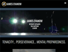 Tablet Screenshot of jamesevanow.com